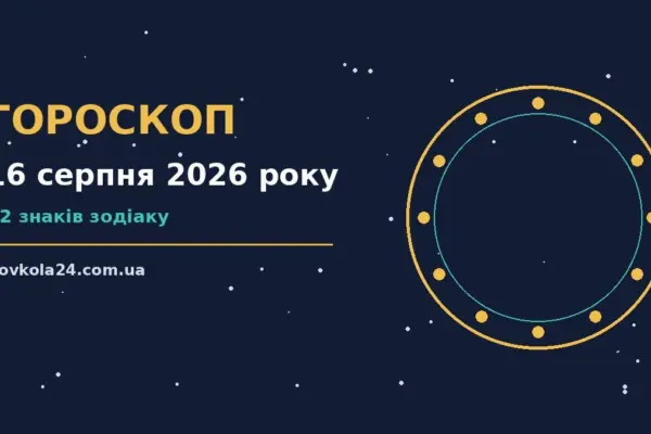 Гороскоп на 16 серпня 2026 року: важливі сигнали дня про настрій, справи та гроші
