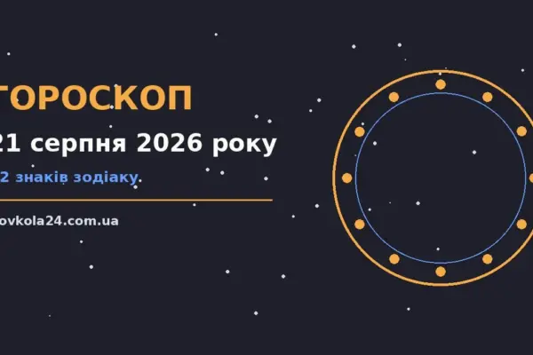 Гороскоп на 21 серпня 2026 року: важливі сигнали дня про настрій, справи та гроші