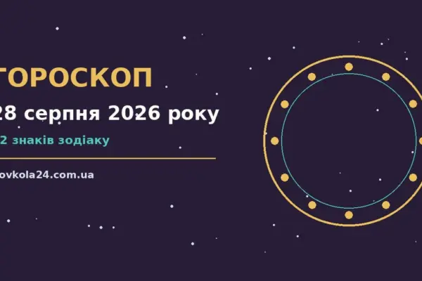 Гороскоп на 28 серпня 2026 року: важливі сигнали дня про настрій, справи та гроші