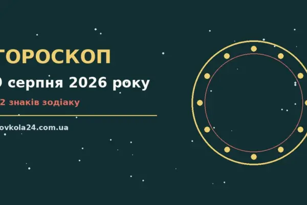 Гороскоп на 9 серпня 2026 року: важливі сигнали дня про настрій, справи та гроші