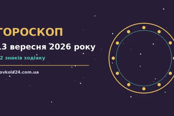 Гороскоп на 13 вересня 2026 року: важливі сигнали дня про настрій, справи та гроші