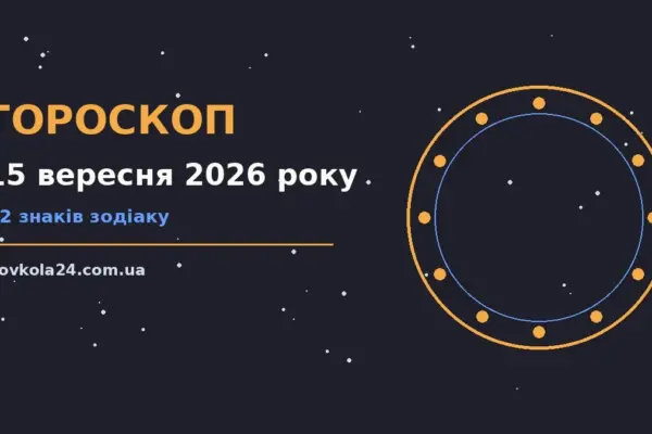 Гороскоп на 15 вересня 2026 року: важливі сигнали дня про настрій, справи та гроші