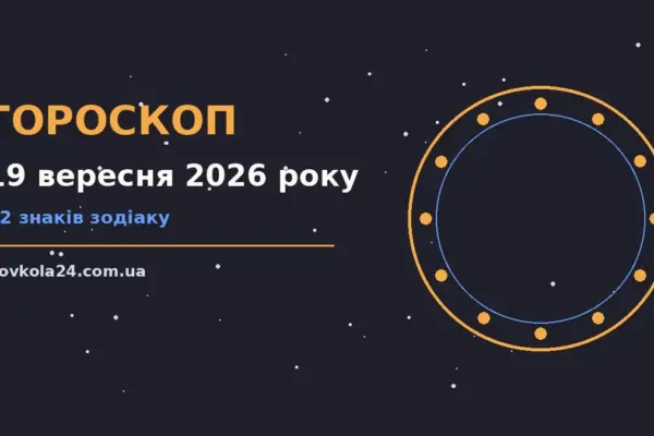 Гороскоп на 19 вересня 2026 року: важливі сигнали дня про настрій, справи та гроші