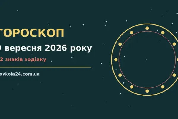 Гороскоп на 9 вересня 2026 року: важливі сигнали дня про настрій, справи та гроші