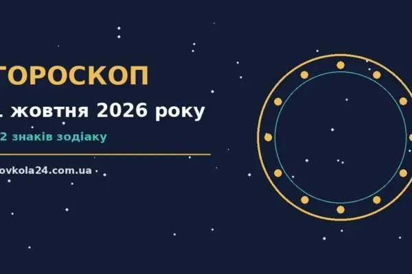Гороскоп на 1 жовтня 2026 року: важливі сигнали дня про настрій, справи та гроші