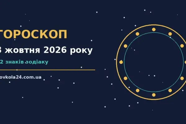 Гороскоп на 8 жовтня 2026 року: важливі сигнали дня про настрій, справи та гроші